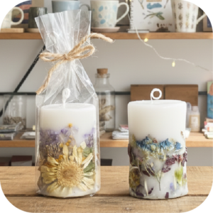 暮らしに彩りを添える ボタニカルキャンドルづくり